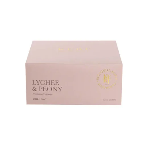Scented Candle Indulgence 3-Wick Lychee & Peony 300g