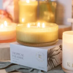 Scented Candle Indulgence 3-Wick Tropical Paradise 300g
