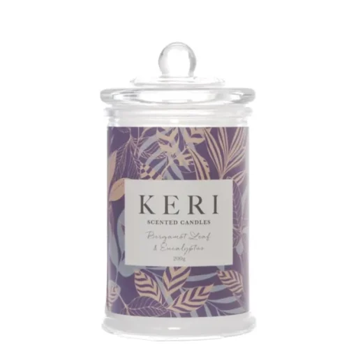 Scented Jar Candle Eden Bergamot & Eucalyptus 200g (8x15cmH)