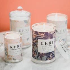 Scented Jar Candle Eden Bergamot & Eucalyptus 200g (8x15cmH)