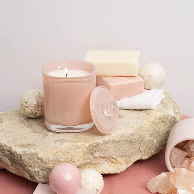 Scented Jolly Candle Jar Pink (8.2x9.2cmH) 200g