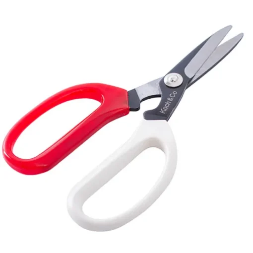Scissors Florist and CRAFT Red & Cream (20cm - 8")