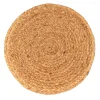 Seagrass Round Table Placemat Set 2 Natural Beige (38cmD)