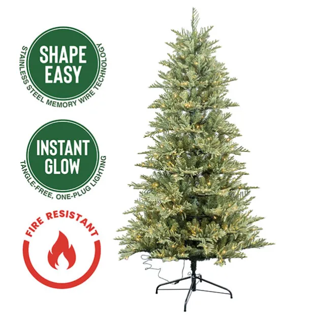 Shape Easy Forest Pine LED Xmas Tree Green (1.2Wx2mH)