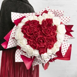Siena Real Touch Rose Full Bloom White (60cmH)