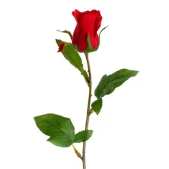 Siena Silk Rose Bud Red (66cmH)