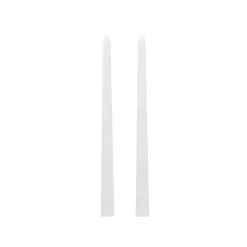 Signature Taper Dinner Candle Pack 2 White (2x25cmH)