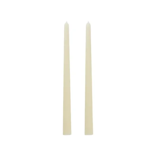 Signature Taper Dinner Candle Pack 2 Ivory (2x25cmH)