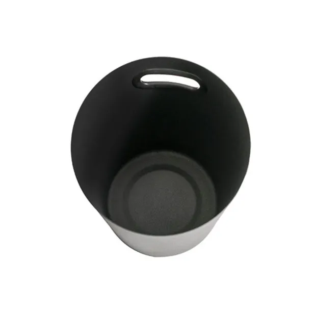 Stainless Steel Ice Bucket w Handle 5L Black(18x13.5x21.5cm)