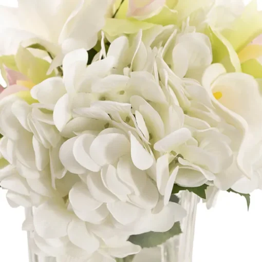 Stella Flower Arrangement w Resin Water White (20x25cmH)