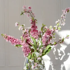 Stock Flower Stem Pink (80cmH)