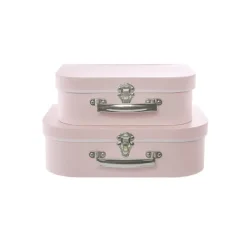 Suitcase Gift Box Baby Pink (30x20x9cmH) Set 2