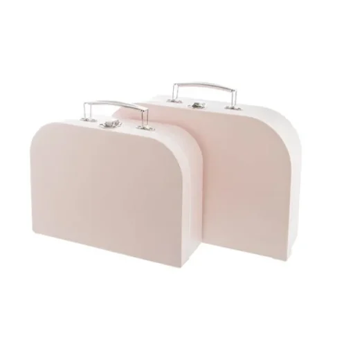 Suitcase Gift Box Baby Pink (30x20x9cmH) Set 2