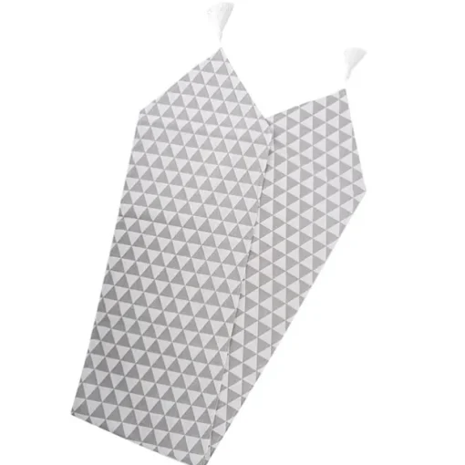 Table Runner Geometric Pattern Light Grey (30cmx180cmL)
