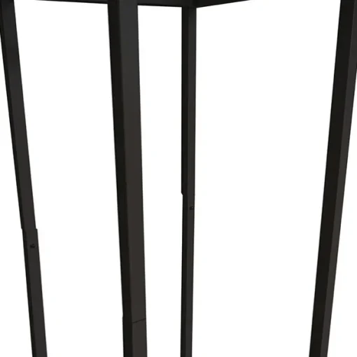 Tall Metal Flower Stand Black (33x200cmH)