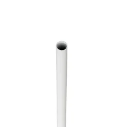 Tall Single Metal Tube Vase White (15x9x50cmH)