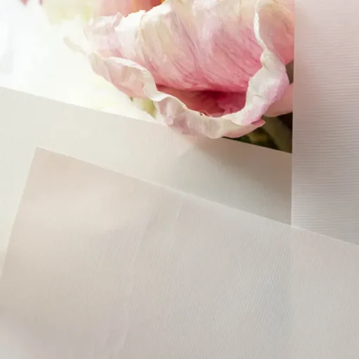 Tallow Paper Ribbed 80 micron Blush Pack 50 (50x70cm)