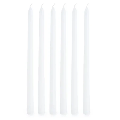 Taper Dinner Candle Pack 6 White (2cm x 30cmH)