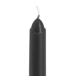 Taper Dinner Candle Pack 6 Black (2cm x 25cmH)