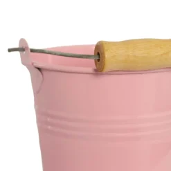 Tin Bucket Bambino Baby Pink (8Dx7cmH)
