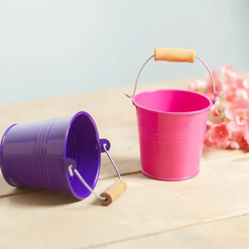 Tin Bucket Bambino Hot Pink (8Dx7cmH)