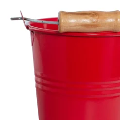 Tin Bucket Bambino Red (8Dx7cmH)