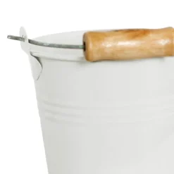 Tin Bucket Bambino White (8Dx7cmH)