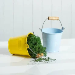 Tin Bucket Bambino Yellow (8Dx7cmH)