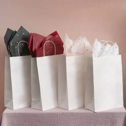 Tissue Paper Inspo Hearts Pk100 21gsm Gold White (50x75cm)