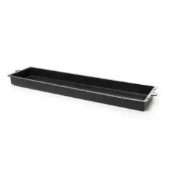 Tray Black Double Only No Guard (48cmx13cmx3.4cmH) Black