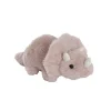 Triceratops Dinosaur Plush Soft Toy Dusty Pink (31x16cmHT)