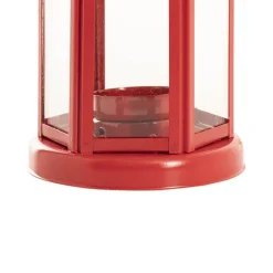 Twilight Metal Hanging Lantern Red (10x15cmH)