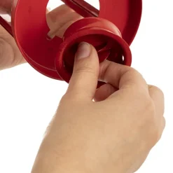 Twilight Metal Hanging Lantern Red (10x15cmH)