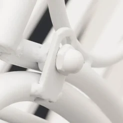 Two Seater Classic Metal Garden Bench White (132x46x89cmH)