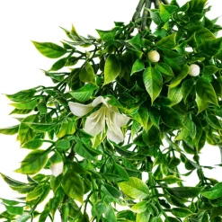 UV Treated Hanging Plant White Azalea Green (54cmH)