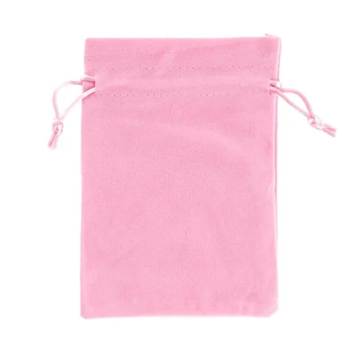 Velvet Gift Bag Medium Pack 6 Baby Pink (12.5x17cmH)