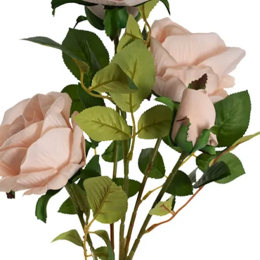 Velvet Rose x 5 Head Spray Powder Pink (75cmH)