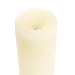 Wax LED Swing Flickering Pillar Candle Ivory (7.5Dx20cmH)