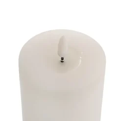 Wax LED Trueflame Event Pillar Candle White (7.5x12.5cmH)