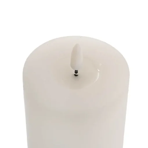 Wax LED Trueflame Event Pillar Candle White (7.5x12.5cmH)