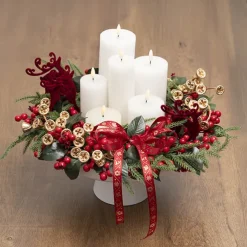 Wax LED Trueflame Event Pillar Candle White (7.5x12.5cmH)