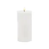 Wax LED Trueflame Event Pillar Candle White (10x20cmH)