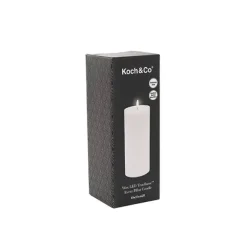 Wax LED Trueflame Event Pillar Candle White (10x25cmH)