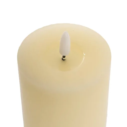 Wax LED Trueflame Event Pillar Candle Ivory (7.5x22.5cmH)