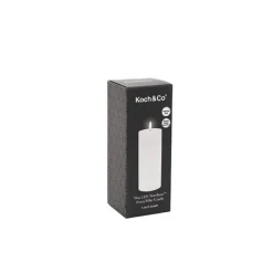 Wax LED Trueflame Event Pillar Candle White (7.5x17.5cmH)