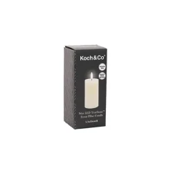 Wax LED Trueflame Event Pillar Candle Ivory (5.5x10cmH)