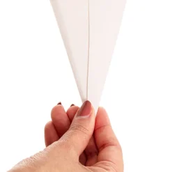 Wedding Confetti Cone Lace Pattern Pack 20 White (14cmH)