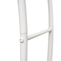 Wedding Metal Arch Curved Double Layer White (210x40x210cmH)