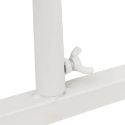 Wedding Metal Arch Curved Double Layer White (210x40x210cmH)