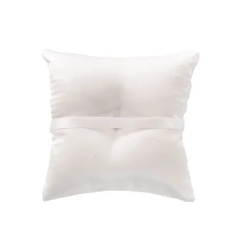Wedding Ring Pillow w Lace White (15x15cmH)